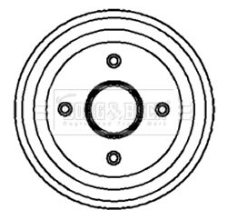 BORG & BECK Piduritrummel BBR7068